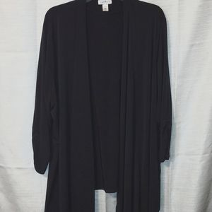 Light weight 3/4 Sleeve Black flowy cardigan